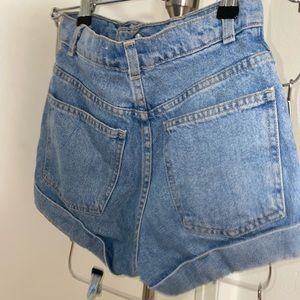 Light denim American apparel high waisted shorts